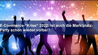 Ist die Marktplatz-Party schon wieder vorbei? Vortrag von Ralph Hübner am 10. DIY E-Commerce Tag