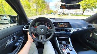 New BMW 3 Series M3 Competition xDrive 2022 Test Drive POV | 4K