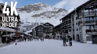 Val d'Isere, France snowy village walk in 4K | 2023 Ski Season | DJI RS3 Mini