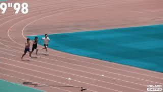 #shorts 육상 김국영 100m 9초대 돌파 영상 (연습기록 핸드타임)