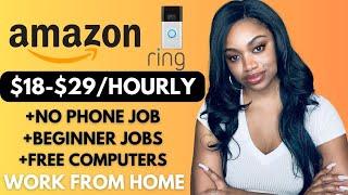 Amazon Hiring Remotely I Earn $18-$29 Hourly I Free Training & Computer Provided Work From Home Jobs