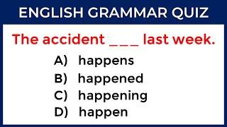 Mixed English Grammar Quiz: CAN YOU SCORE 35/35? #challenge 81