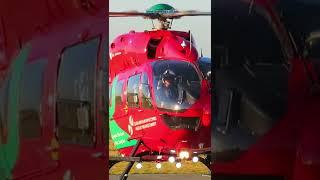 North Wales Air Ambulance / Ambiwlans Awyr Gogledd Cymru Lands at Caernarfon Base - G-WROL