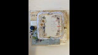 Making a flippy floppy zig-zag journal with Antique Daisies from DearJulieJulie