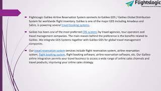 Galileo Airline Reservation System | FlightsLogic