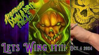 Airbrush Down and Dirty Tricks Live WING IT!!!!! #Freehand #airbrush