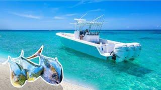 Florida Keys Fishing in Paradise! - Eating our catch RAW on a Sandbar {Mahi Mahi & Tuna}