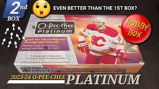 ANOTHER AMAZING BOX! 2023-24 O-PEE-CHEE PLATINUM HOCKEY HOBBY BREAK LEAVES ME JUMPING ON DOUBLE BEDS