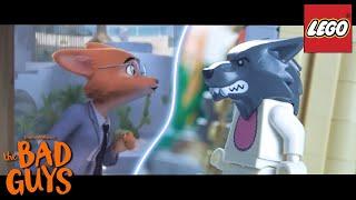 The Bad Guys | Diane Motivates Mr. Wolf in LEGO (Side by Side)