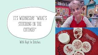 It's Wednesday "What's Stitching in the Cottage?" Jolly & Bright Stitch Along, Review & Mail Haul