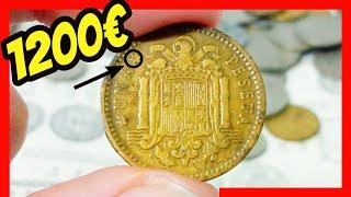  1200€ vale UNA PESETA de Franco - Monedas Españolas VALIOSAS #3 | PESETAS El Mundo de las Monedas