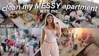 APARTMENT RESET  deep cleaning, decluttering, & organizing my VERY MESSY apartment!