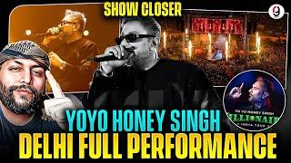 YO YO HONEY SINGH DELHI FULL PERFORMANCE | MILLIONAIRE TOUR WITH RG | REACTION BY RG | SHOW CLOSER