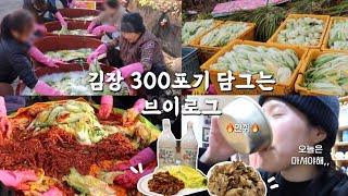 잘봐~ 이게 한국의 김장이다~ | 김장 300포기 담그는 브이로그 | 식당아님 그냥 가정집임 | 1박2일 김장 브이로그