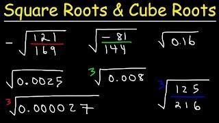 Square Roots and Cube Roots