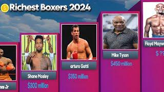 Richest Boxers in the world 2024 | Richest Boxers | jake Paul, Mike Tyson |3D compare @c-ompare