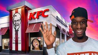 Walking into KFC until I see a black person