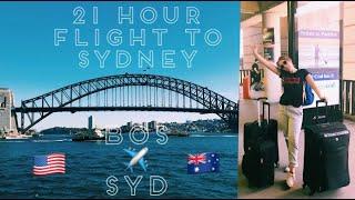 21 HOUR FLIGHT TO SYDNEY, AUSTRALIA