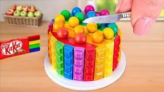 Mini Rainbow KitKat Cake    Delicious Rainbow KitKat Chocolate Cake Recipes