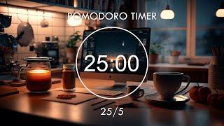 3-Hour Study With Me ︎ 25/5 Pomodoro Timer ︎ Lofi Music For Effective Study Day ︎ Focus Station