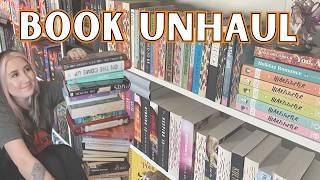 book unhaul  going through each shelf to say goodbye