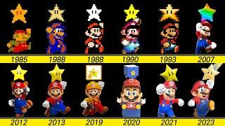 Evolution of Super star in Super Mario Bros Game and LEGO (1985~2023)