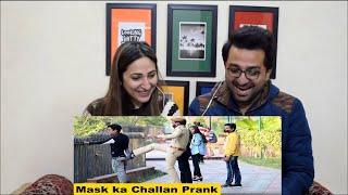 Pakistani Reacts to Mask Ka Challan Prank | Prank Rush | Pranks in India