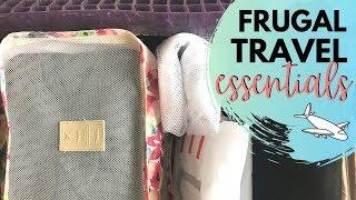 The best FRUGAL TRAVEL ESSENTIALS // Come pack with me!