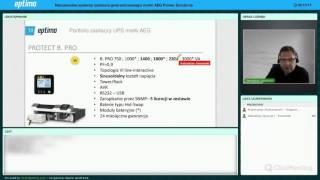 Webinarium AEG Power Solutions - Niezawodne systemy zasilania gwarantowanego