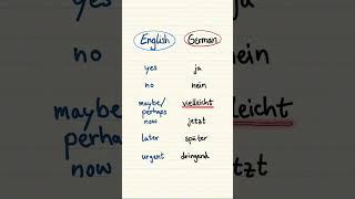 German Basic Words for Beginners Learm German with German101  #learngerman #deutschlernen #de