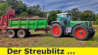 Strautmann Streublitz | Mist fahren mit Fendt Favorit 822 und Xylon 524