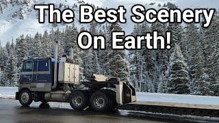 The Most Beautiful Views, From The Windshield Of A Cabover Peterbilt.     Colorado!