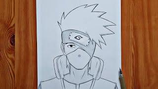 How to draw Kakashi Hatake || Kakashi step by step || Easy anime drawing