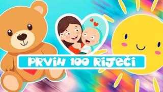 Moje Prve Riječi  Učimo *Prvih 100 Riječi* uz FlashKartice  Edukativni video za bebe