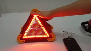 Hurry Bolt Multi Function Work Light / Triangle LED Touch Light Warning Light USB Charger