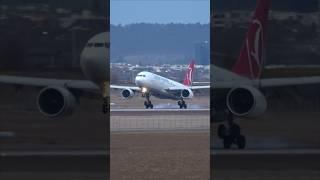 BUTTER! Turkish Airlines Airbus A330 Landing at Stuttgart Airport #springonyoutube