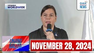 Unang Balita sa Unang Hirit: NOVEMBER 28, 2024 [HD]