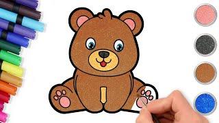 How to Draw a Teddy Bear | Cute Drawings for Kids | Chiki Art | HooplaKidz How To