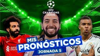 PRONÓSTICOS UEFA CHAMPIONS LEAGUE ️ | JORNADA 5 | APUESTAS DEPORTIVAS | FUTBOL EUROPEO