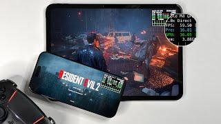 Resident Evil 2 Test on iPhone 16 Pro Max (900p 60 FPS) & iPad Pro M4 (1668p) | iOS Mobile Gaming