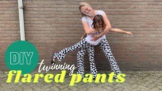 DIY twinning FLARED PANTS | Gratis patroon | Budgetstoffen