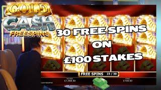 30 Free Spins Bonus On £100 Stakes Playing Gold Cash Free Spins | Mr Gamble