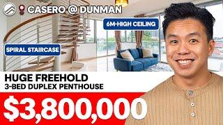 Casero @ Dunman - Freehold 3-Bedroom Duplex Penthouse with 2,518qft | $3,800,000 | Melvin Lim