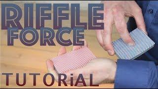 Card forcing TUTORiAL RIFFLE FORCE  | best card forces in card magic tricks revealed