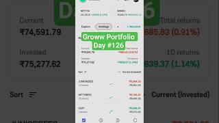 Groww Portfolio Investment Day 126