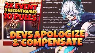 NEW CODE! DEVS APOLOGIZE & GIVE 3 MORE RECONFIGURATIONS! 2X EVENT INCOMING! | Etheria Restart