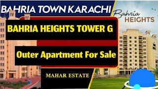 Bahria Heights Tower G Outer 8th Floor Apartment For Sale | Bahria Town Karachi #maharestate