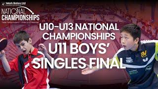 U11 Boys’ Singles Final | Mark Bates Ltd U10-U13 National Championships 2024 | Table Tennis England