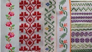 Very Simple And Easy Border Designs For Everything | Cross Stitch Embroidery