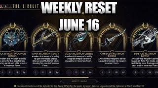 Farm Your Weekly Incarnons! Warframe Weekly Reset June 16 2024!